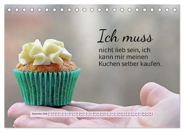 Produktbild: Der Spruchkalender - freiheraus und witzig (Tischkalender 2026 DIN A5 quer), CALVENDO Monatskalender