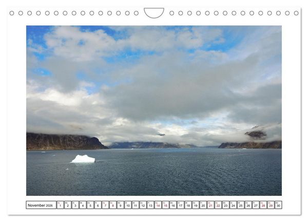Produktbild: Gr&ouml;nland - eisige Landschaften im Prins Christian Sund (Wandkalender 2026 DIN A4 quer), CALVENDO Monatskalender