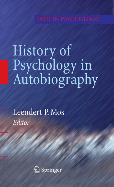Produktbild: History of Psychology in Autobiography