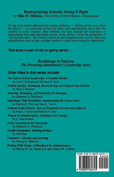 Produktbild: Restructuring Schools