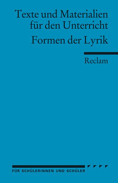 Formen der Lyrik, Taschenbuch von Peter Bekes, Reclam, Philipp, 9783150150467
