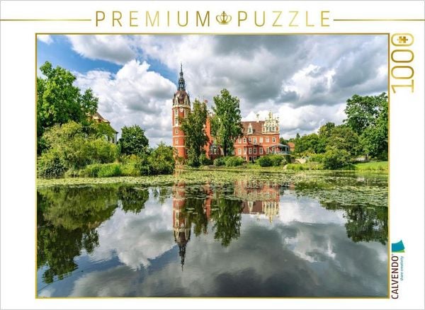 Produktbild: CALVENDO Puzzle Schloss Muskau im Muskauer Park, Bad Muskau, Sachsen | 1000 Teile Lege-Gr&ouml;&szlig;e 64x48cm Foto-Puzzle f&uuml;r gl&uuml;ckliche Stunden