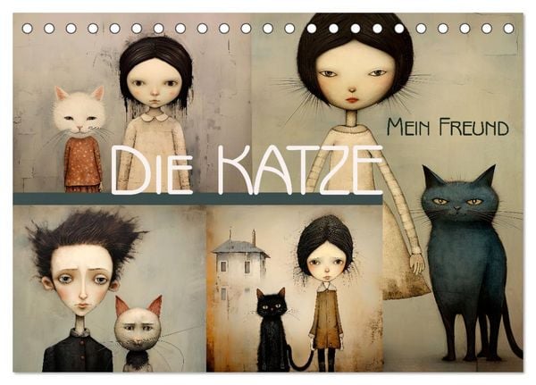 Produktbild: Die Katze - mein Freund (Tischkalender 2026 DIN A5 quer), CALVENDO Monatskalender