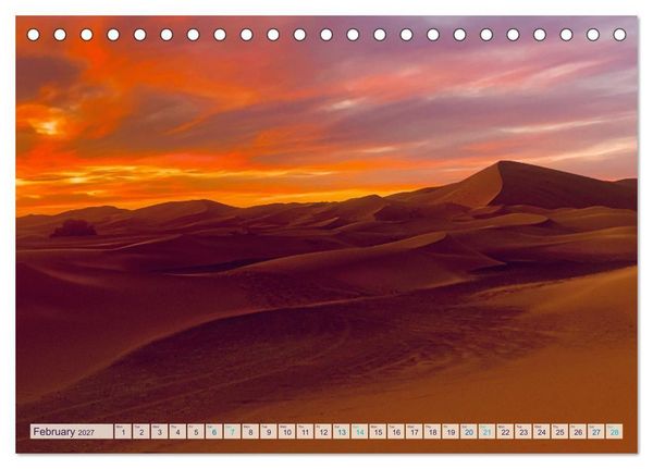 Produktbild: Marocco&rsquo;s Silent Desert (Desk Calendar 2027 DIN A5 landscape), CALVENDO 12 Month DeskCalendar