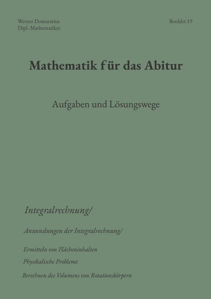 Produktbild: Mathematik f&uuml;r das Abitur