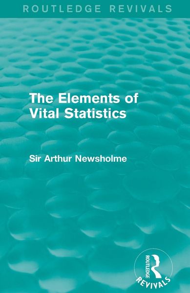 Produktbild: The Elements of Vital Statistics (Routledge Revivals)