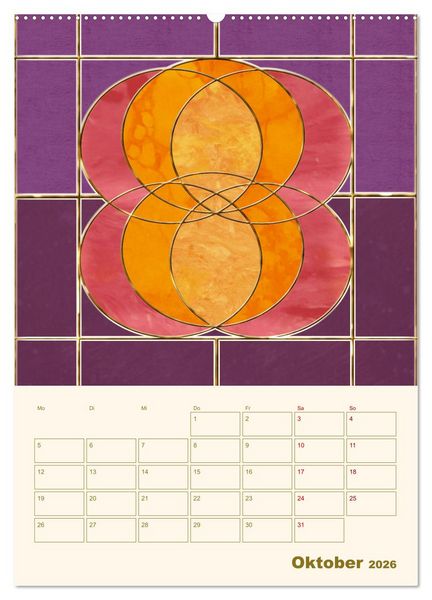 Produktbild: Art Deco Planer (hochwertiger Premium Wandkalender 2026 DIN A2 hoch), Kunstdruck in Hochglanz