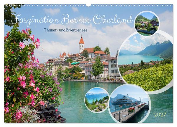 Produktbild: Faszination Berner Oberland - Thuner- und Brienzersee (Wandkalender 2027 DIN A2 quer), CALVENDO Monatskalender