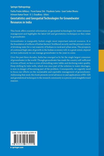 Produktbild: Geostatistics and Geospatial Technologies for Groundwater Resources in India