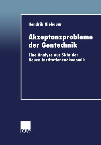 Produktbild: Akzeptanzprobleme der Gentechnik