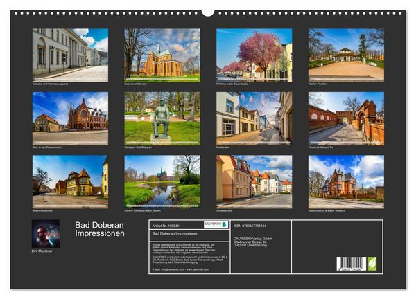 Produktbild: Bad Doberan Impressionen (Wandkalender 2026 DIN A2 quer), CALVENDO Monatskalender