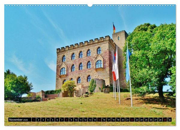 Produktbild: Burgen- und Schl&ouml;sserreise durch Deutschland (Wandkalender 2026 DIN A2 quer), CALVENDO Monatskalender