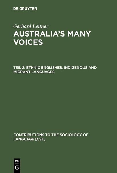 Produktbild: Ethnic Englishes, Indigenous and Migrant Languages