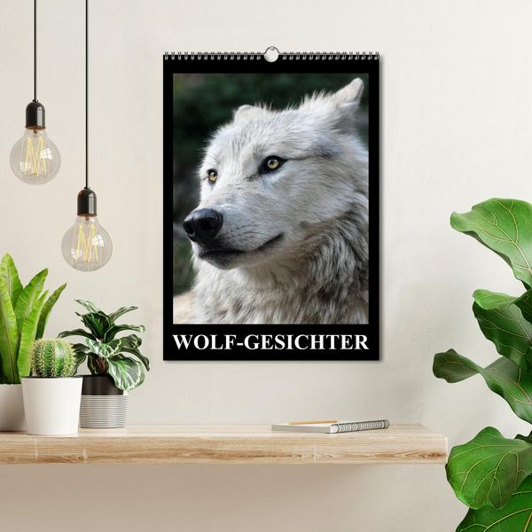 Produktbild: Wolf-Gesichter (Wandkalender 2026 DIN A3 hoch), CALVENDO Monatskalender