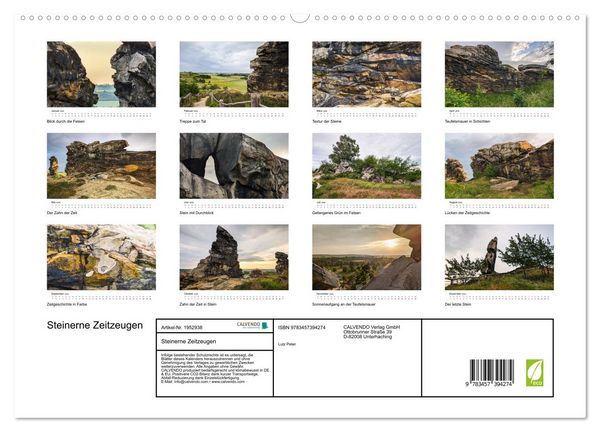 Produktbild: Steinerne Zeitzeugen (hochwertiger Premium Wandkalender 2026 DIN A2 quer), Kunstdruck in Hochglanz
