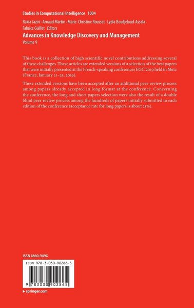 Produktbild: Advances in Knowledge Discovery and Management