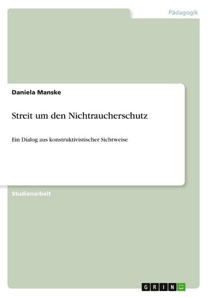 Produktbild: Streit um den Nichtraucherschutz