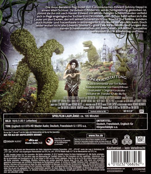 Produktbild: Edward mit den Scherenh&auml;nden (Mastered in 4K)