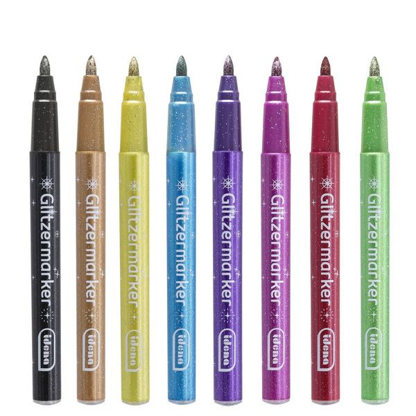 Produktbild: Idena Glitzermarker 8 Farben 8 St&uuml;ck