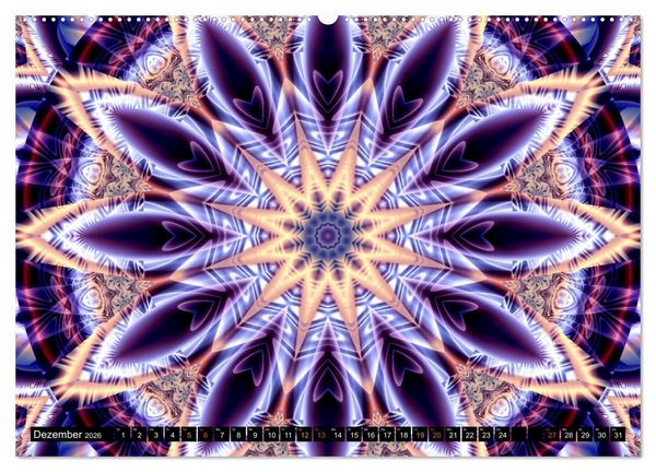 Produktbild: Energie - Mandalas, Spiritualit&auml;t durch die Farbe Lila (hochwertiger Premium Wandkalender 2026 DIN A2 quer), Kunstdruck in Hochglanz