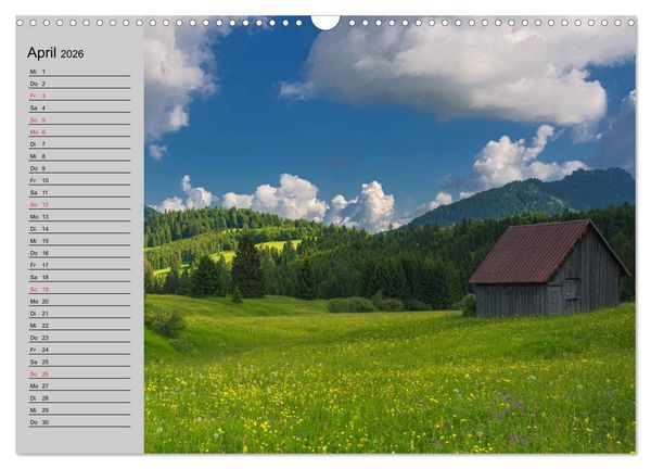 Produktbild: Tannheimer Tal (Wandkalender 2026 DIN A3 quer), CALVENDO Monatskalender