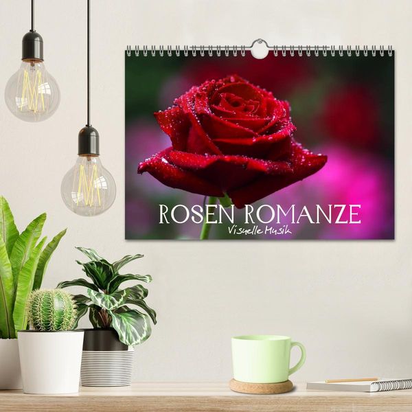 Produktbild: Rosen Romanze - Visuelle Musik (Wandkalender 2026 DIN A4 quer), CALVENDO Monatskalender