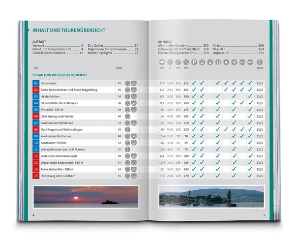 Produktbild: KOMPASS Wanderf&uuml;hrer Bodensee, 75 Touren mit Extra-Tourenkarte