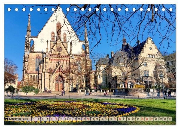 Produktbild: Buntes Leipzig (Tischkalender 2026 DIN A5 quer), CALVENDO Monatskalender