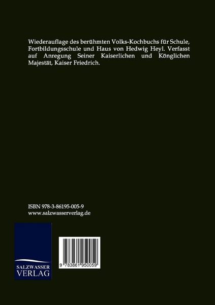 Produktbild: Volks-Kochbuch (1905)