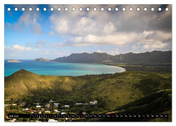 Produktbild: Wandern auf Hawaii - Berge im Pazifik (Tischkalender 2026 DIN A5 quer), CALVENDO Monatskalender