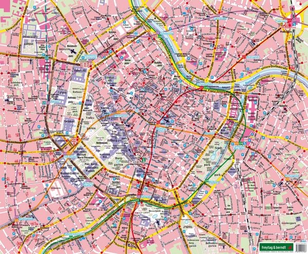 Produktbild: freytag & berndt Poster Wien, Innenstadtplan 1:6 250