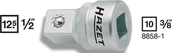 Hazet 8858-1 Steckschlüssel-Adapter 3/8 Zoll Antrieb 3/8' (10 mm) 36 mm 1 St.
