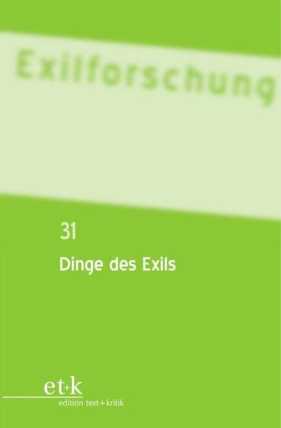Produktbild: Dinge des Exils