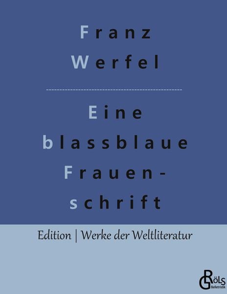 Produktbild: Eine blassblaue Frauenschrift