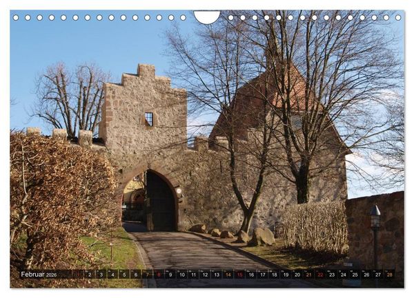 Produktbild: Burgen & Schl&ouml;sser im Odenwald (Wandkalender 2026 DIN A4 quer), CALVENDO Monatskalender