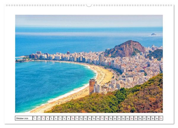 Produktbild: Brasiliens K&uuml;stenst&auml;dte - Rio de Janeiro, Olinda und Salvador de Bahia (Wandkalender 2026 DIN A2 quer), CALVENDO Monatskalender