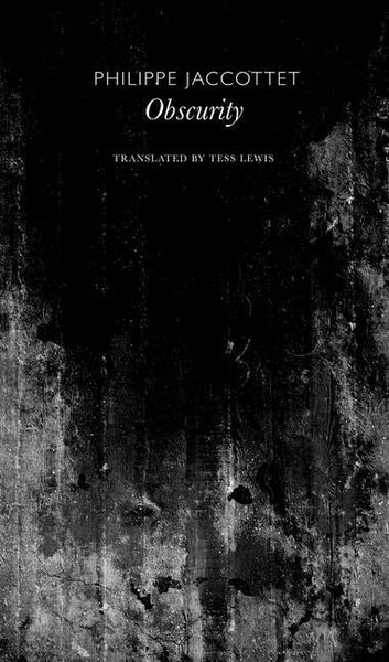 Produktbild: Jaccottet, P: Obscurity