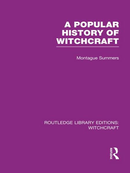 Produktbild: A Popular History of Witchcraft (RLE Witchcraft)