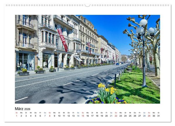 Produktbild: Wiesbaden Kurstadt mit Charme und Flair (Wandkalender 2026 DIN A2 quer), CALVENDO Monatskalender