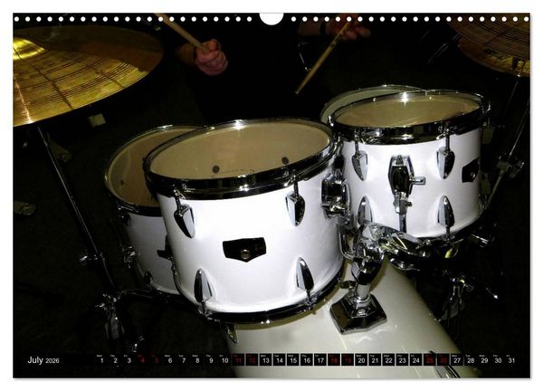 Produktbild: Drums On Stage - Let's Rock (Wall Calendar 2026 DIN A3 landscape), CALVENDO 12 Month Wall Calendar