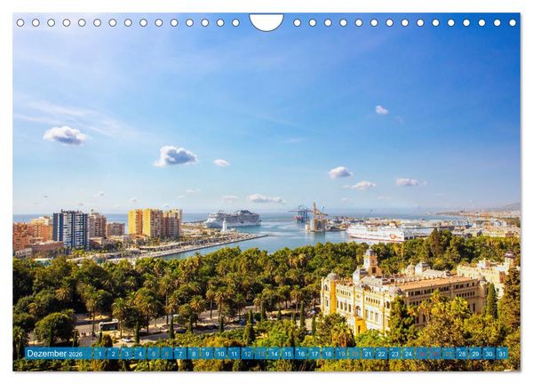 Produktbild: Malaga Highlights der Stadt an der Costa del Sol (Wandkalender 2026 DIN A4 quer), CALVENDO Monatskalender