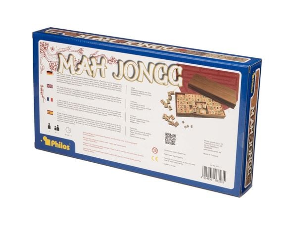 Produktbild: Mah Jongg, aus Holz, mit arabischen Zahlen