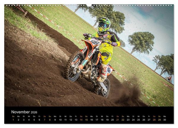 Produktbild: MX Racing 2026 (Wandkalender 2026 DIN A2 quer), CALVENDO Monatskalender