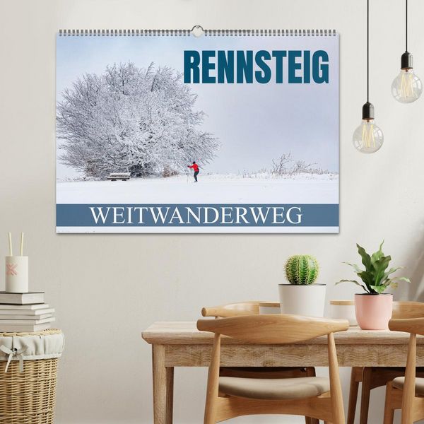 Produktbild: Rennsteig - Weitwanderweg (Wandkalender 2026 DIN A2 quer), CALVENDO Monatskalender