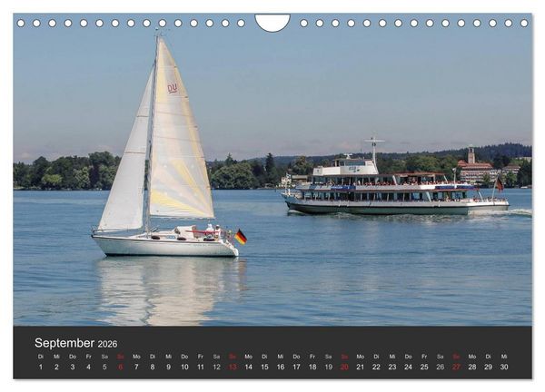Produktbild: Segelboote auf dem Bodensee (Wandkalender 2026 DIN A4 quer), CALVENDO Monatskalender