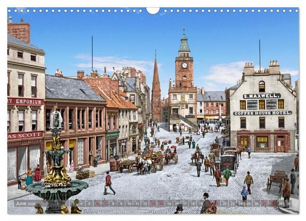 Produktbild: Scotland around 1900 - photos restored and colourised (Wall Calendar 2026 DIN A3 landscape), CALVENDO 12 Month Wall Calendar