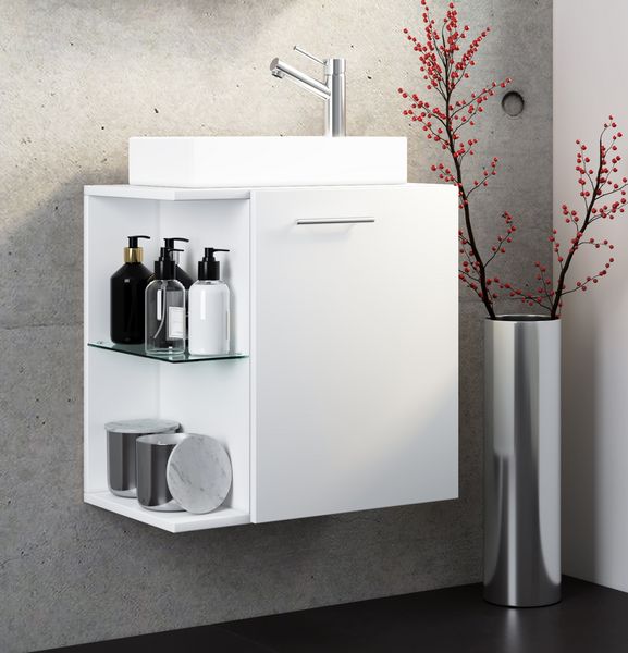 Produktbild: 2-tlg G&auml;ste WC Waschplatz Bad Waschtisch Hausa
