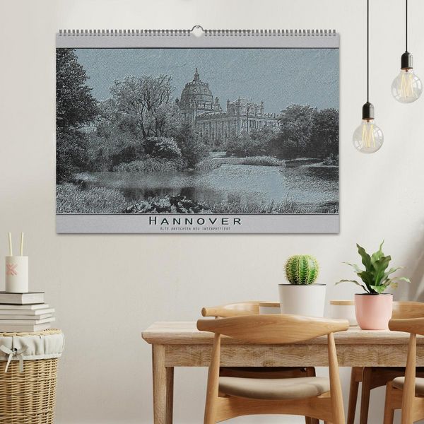 Produktbild: Hannover, alte Aufnahmen neu interpretiert. (Wandkalender 2026 DIN A2 quer), CALVENDO Monatskalender