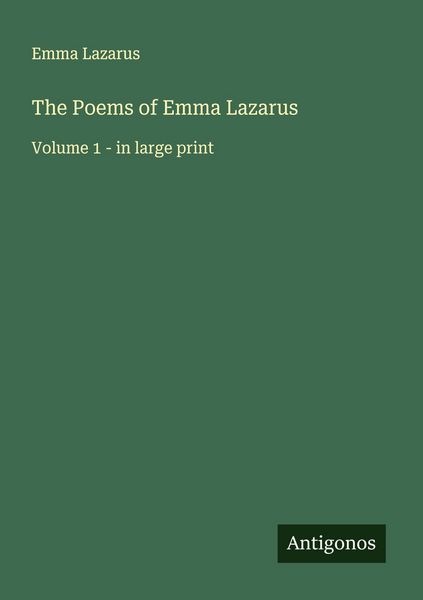 Produktbild: The Poems of Emma Lazarus