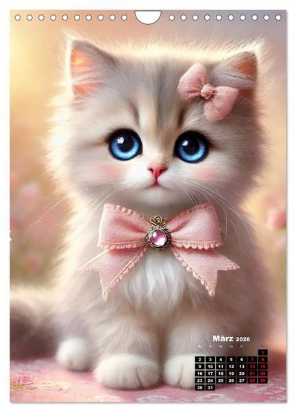 Produktbild: Miau Momente (Wandkalender 2026 DIN A4 hoch), CALVENDO Monatskalender